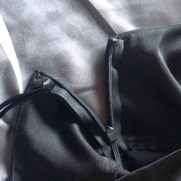 BCBGMaxAzria Black Satin Halter Dress - Picture 6 of 13